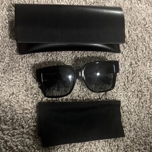 Gently loved Saint Laurent authentic sunglasses with case & dust cloth